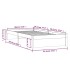Estructura de cama sin colchón madera maciza 90x200