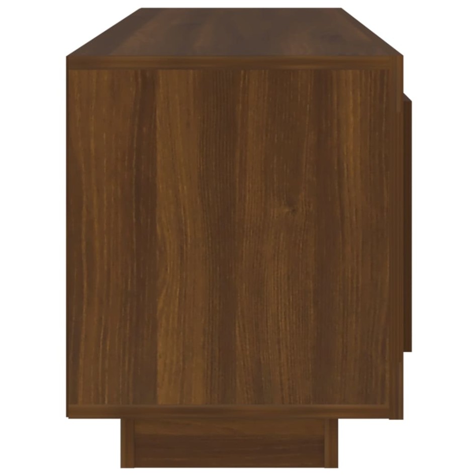 Mueble para TV madera contrachapada roble marrón 102x35x45