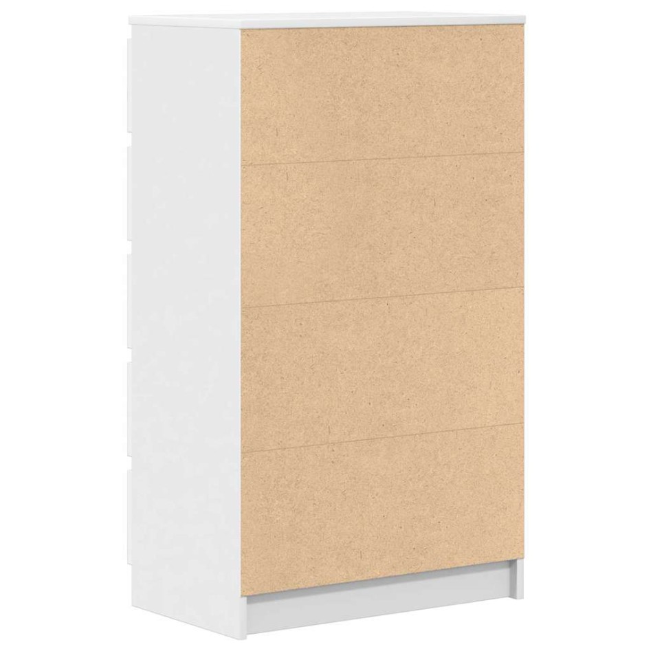 Cajonera de madera contrachapada blanco 60x36x103