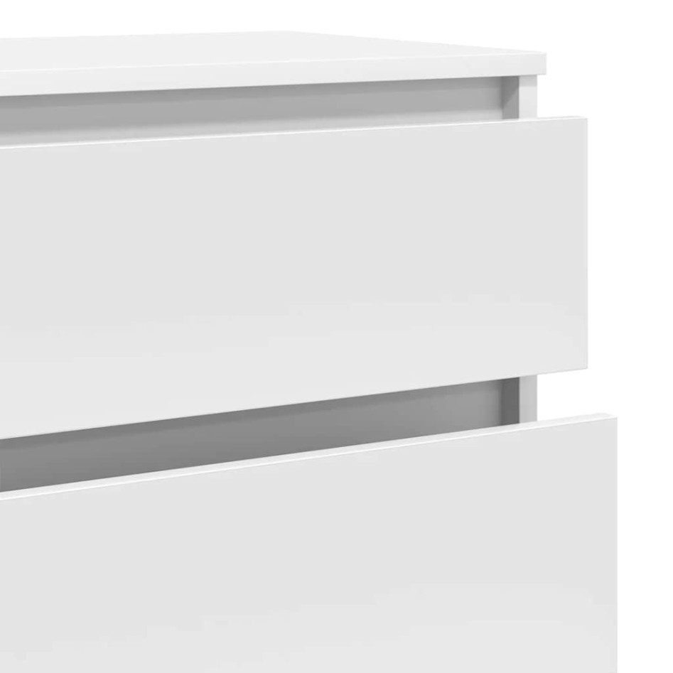 Cajonera de madera contrachapada blanco 60x36x103