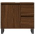Armario de baño madera contrachapada marrón roble 65x33x60