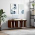 Mueble discos madera contrachapada roble marrón 100x38x48