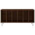 Mueble discos madera contrachapada roble marrón 100x38x48