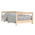 Estructura de cama para niños madera maciza de pino 70x140