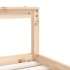 Estructura de cama para niños madera maciza de pino 70x140