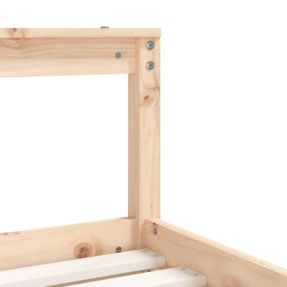 Estructura de cama para niños madera maciza de pino 70x140