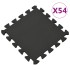 Alfombrillas de goma EVA negra 54 uds