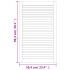 Puerta de armario de lamas 2 uds madera de pino 99,3x59,4
