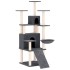 Rascador para gatos con postes de sisal gris oscuro 154