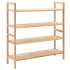 Zapatero de madera maciza de nogal 69x26x81