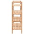 Zapatero de madera maciza de nogal 69x26x81
