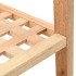 Zapatero de madera maciza de nogal 69x26x81