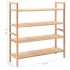 Zapatero de madera maciza de nogal 69x26x81