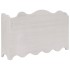 Perchero de pared de madera blanco 50x10x30