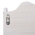 Perchero de pared de madera blanco 50x10x30