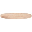 Superficie de mesa redonda madera de roble sin tratar Ø60x4 cm