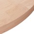 Superficie de mesa redonda madera de roble sin tratar Ø60x4