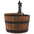 Fuente de agua con bomba madera maciza de abeto 28x28x34,5
