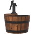 Fuente de agua con bomba madera maciza de abeto 28x28x34,5