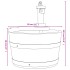Fuente de agua con bomba madera maciza de abeto 28x28x34,5