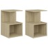 Mesitas de noche 2 uds contrachapada roble Sonoma 35x35x55