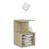 Mesitas de noche 2 uds contrachapada roble Sonoma 35x35x55