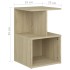 Mesitas de noche 2 uds contrachapada roble Sonoma 35x35x55