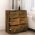 Aparadores 2 uds madera contrachapada roble ahumado 30x30x70