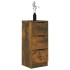 Aparadores 2 uds madera contrachapada roble ahumado 30x30x70