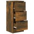 Aparadores 2 uds madera contrachapada roble ahumado 30x30x70