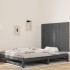Cabecero de cama de pared madera maciza pino gris 127,5x3x90