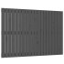 Cabecero de cama de pared madera maciza pino gris 127,5x3x90