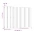 Cabecero de cama de pared madera maciza pino gris 127,5x3x90