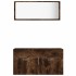 Set de muebles baño 2 pzas madera contrachapada roble