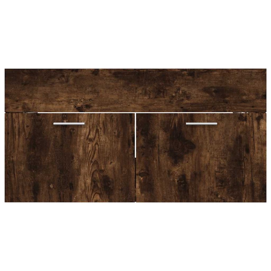 Set de muebles baño 2 pzas madera contrachapada roble