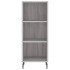 Aparador de madera de ingeniería gris Sonoma 34,5x32,5x90