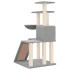 Rascador para gatos con postes de sisal gris claro 94