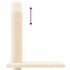 Árbol rascador para gatos de suelo a techo crema 250,5-276,5