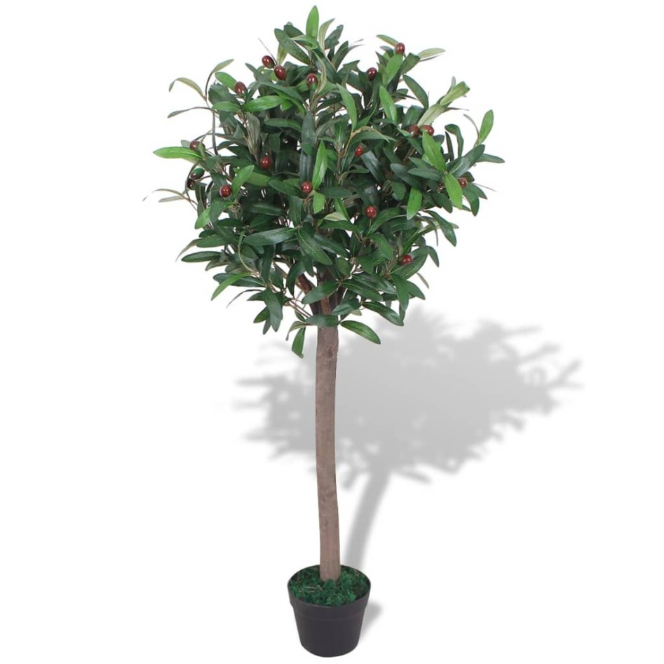 Árbol de laurel artificial con macetero verde 120