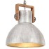 Lámpara colgante industrial 25 W plateada redonda 40 cm