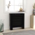 Cubierta para radiador MDF negro 78