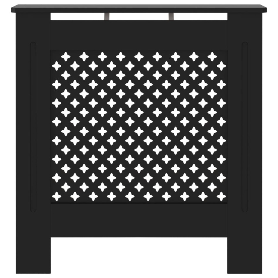 Cubierta para radiador MDF negro 78