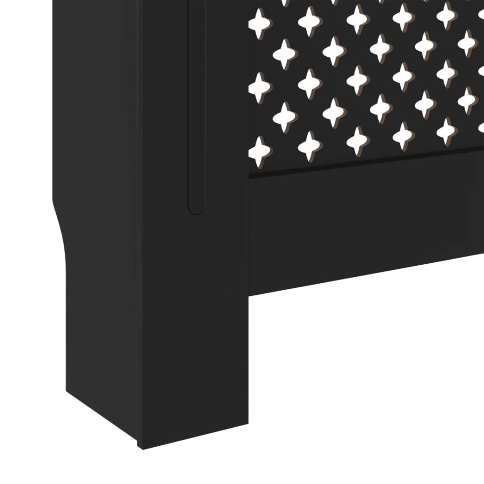 Cubierta para radiador MDF negro 78