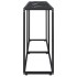 Mesa consola vidrio templado mármol negro 160x35x75,5