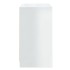 Aparador de madera contrachapada blanco brillante 70x41x75