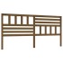 Cabecero de cama madera maciza de pino marrón miel 186x4x100