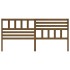 Cabecero de cama madera maciza de pino marrón miel 186x4x100