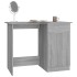Escritorio de madera contrachapada gris Sonoma 100x50x76