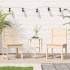 Sillas de jardín 2 uds madera maciza pino 50x48x91,5