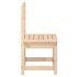 Sillas de jardín 2 uds madera maciza pino 50x48x91,5